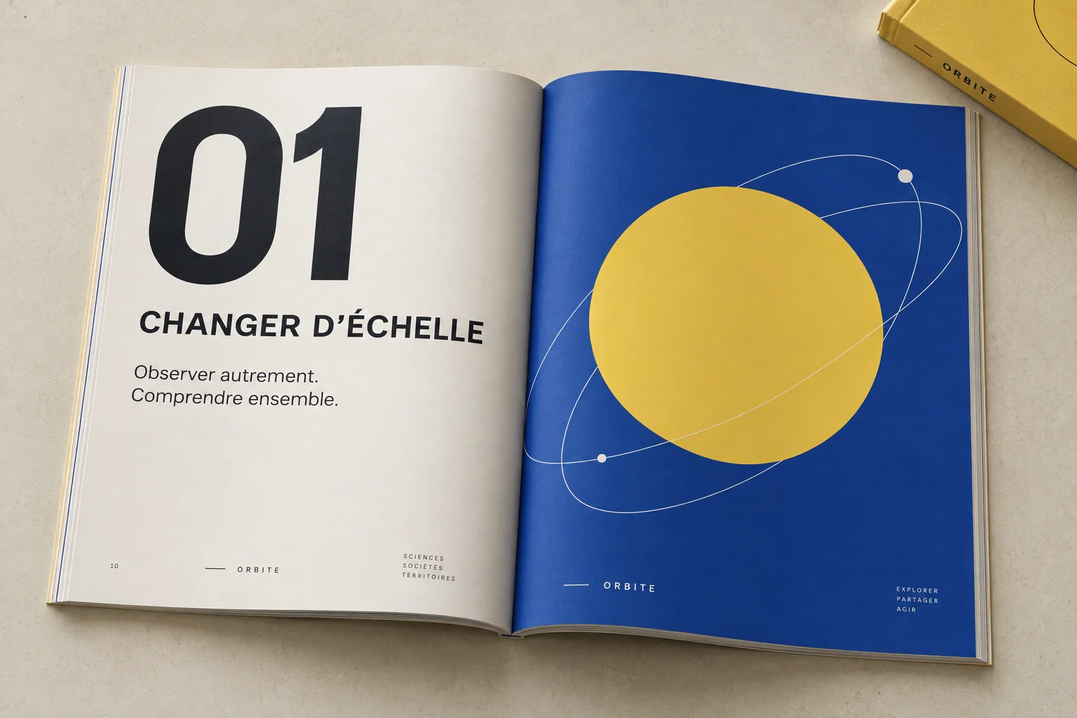 Livres conceptuels ORBITE et compositions éditoriales